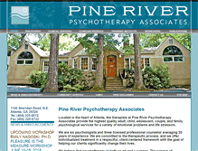 Tablet Screenshot of pineriverpsychotherapy.com